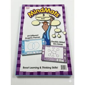 New Kagan MindMats 8 Graphic Organizer Mats Double Sided Dry Erase Educational